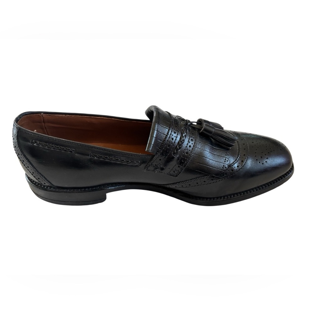 Allen Edmonds Bradenton Black Leather Tassel Loafers Men’s 10 C - Picture 10 of 12